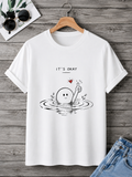 It’s Okay Motivational T-Shirt for Men – Positive Mindset Graphic White Casual Tee