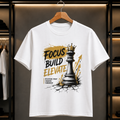 Focus Build Elevate Motivational Gym T-Shirt