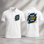 Customized Printed Polo T-Shirt | Personalized Logo & Custom Collar T-Shirt