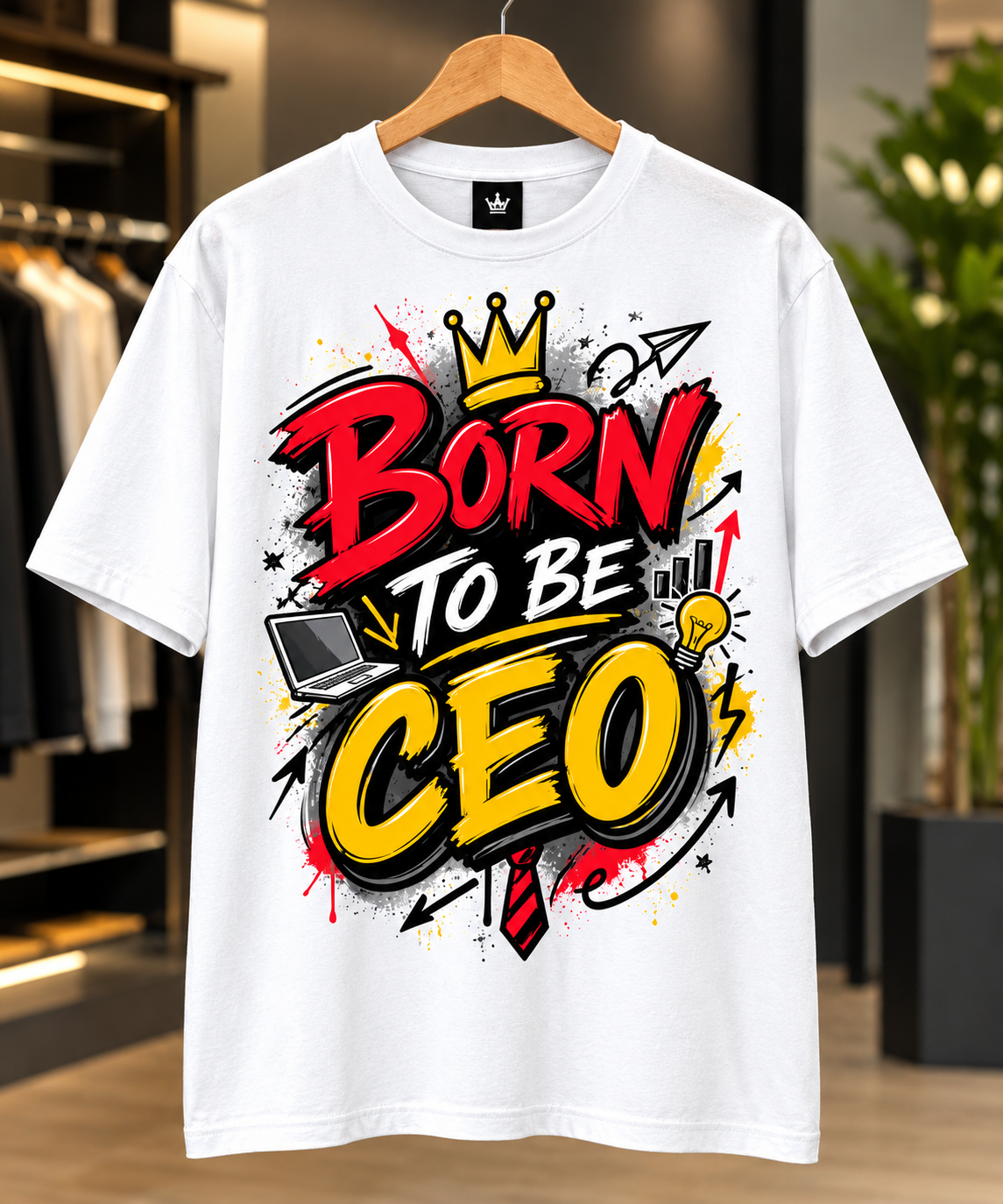 Born To Be CEO Graphic Printed T-Shirt – Premium Streetwear