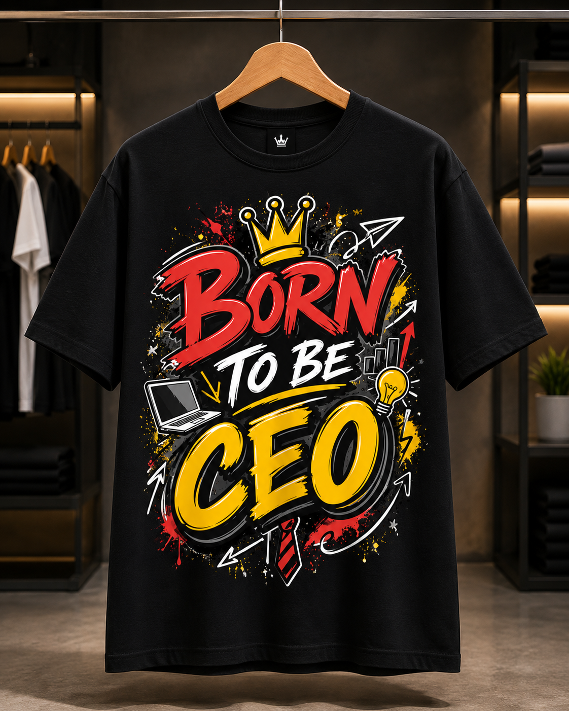 Born To Be CEO Graphic Printed T-Shirt – Premium Streetwear